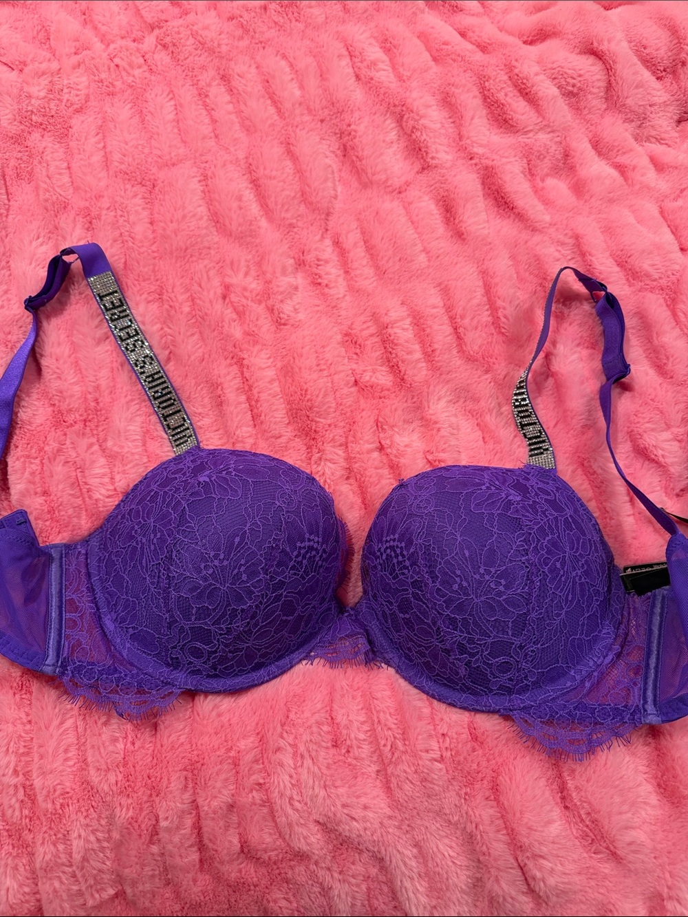Victoria Secrets Purple Lace Push-Up Bra